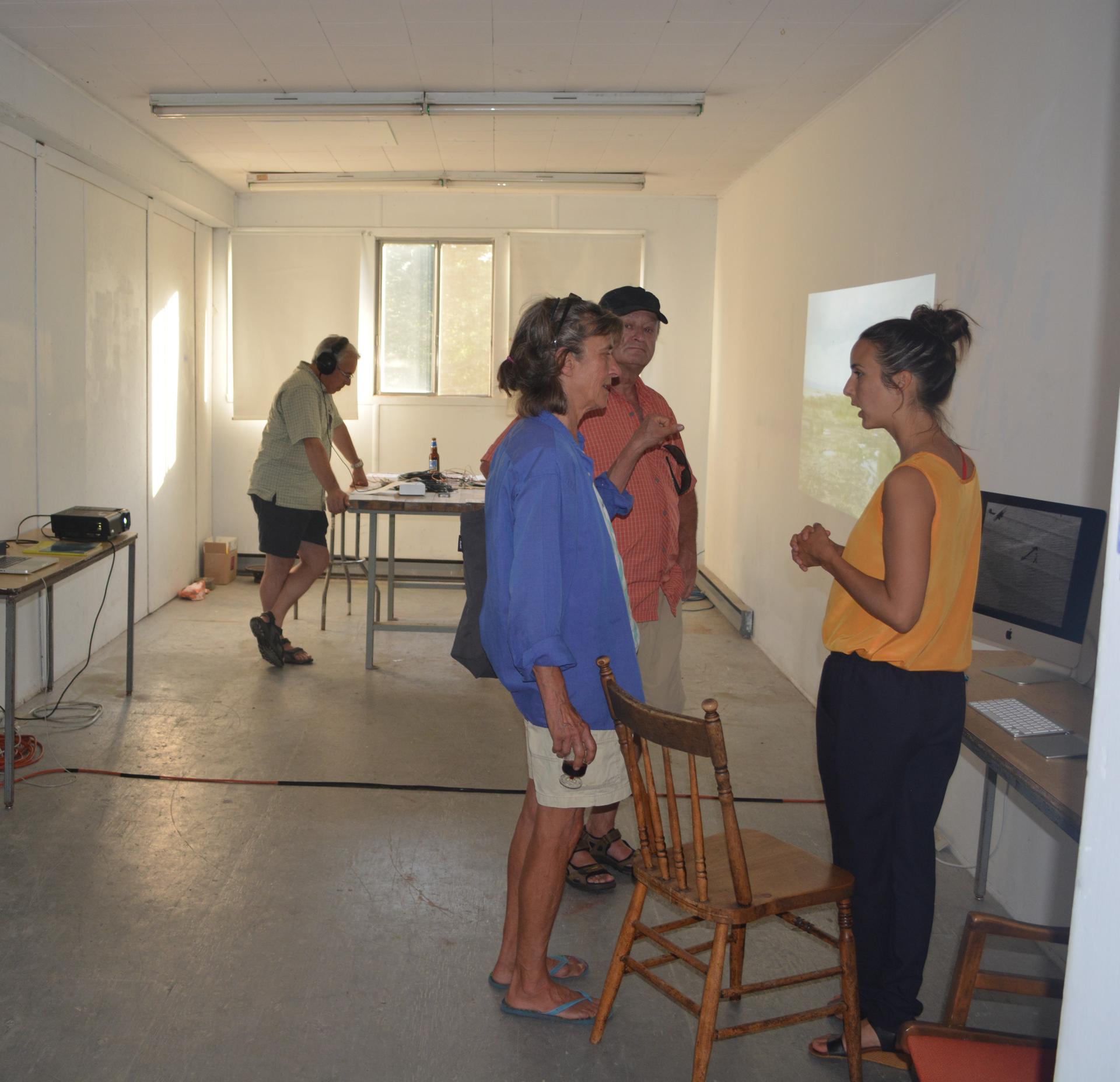 Sandra Volny aux portes ouvertes de la résidence d'été 2015